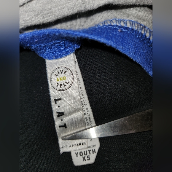 Baseball style tee, 3-Rex, Youth XS - Picture 4 of 4